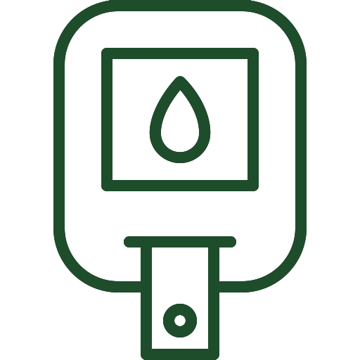 Blood sugar monitor icon